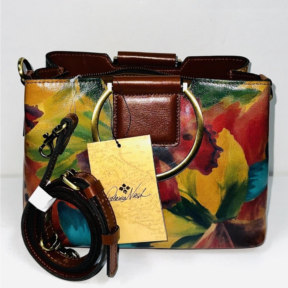Patricia Nash Multicolor Floral Crossbody Bag